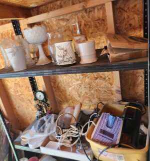 p196- All items on right side shelving units - Image 4