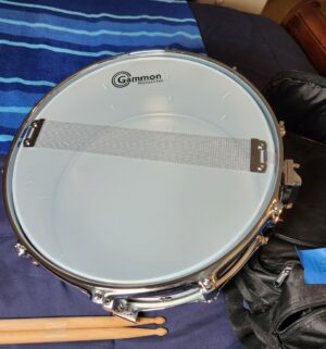 f115- Gammon Percussion Drum w/ Stand & Bag - Image 6
