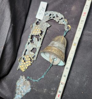 q338- Brass Dinner Bell - Image 3