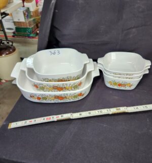 q363- Spice of life corning ware dish set - Image 1