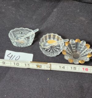 q410- antique West Germany salt dishes - Image 1