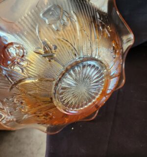 q413- Orange Carnival Glass Bowls - Image 3