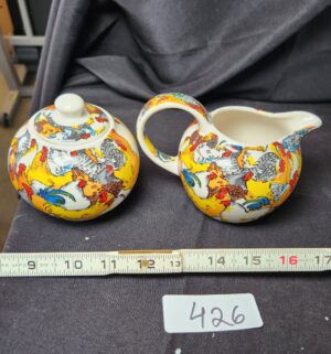 q426- Paul Cardew Cream Sugar Rooster - Image 1