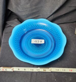 q439- Westmoreland Blue Opalescent Hobnail Glass Bowl - Image 1