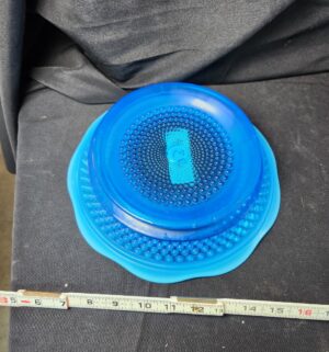 q439- Westmoreland Blue Opalescent Hobnail Glass Bowl - Image 2