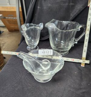 q441- Fostoria cream/sugar set - Image 1