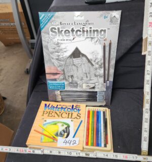 q442- Sketching, watercolor pencils - Image 1