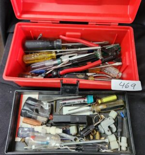 q469- Tool box w/ tools - Image 1