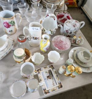 q472- Huge Collection of collectible dishes, crystal - Image 1