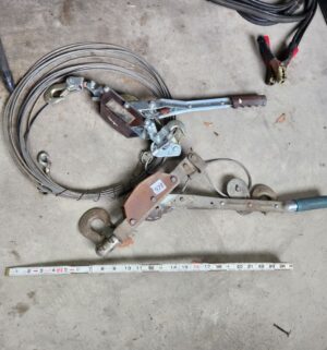 q478- Come alongs and wire cable - Image 1