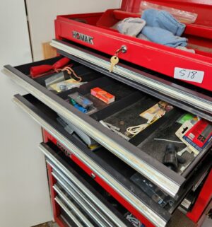 q518- Homak 2 Piece Rolling Tool Box - Image 4