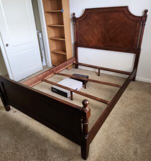 f154- Queen Bed Frame. Great Shape