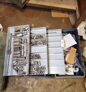 x137- Tool box w/ sockets