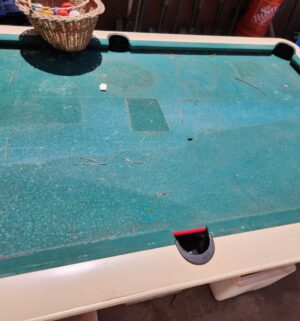 v201- Tempo Outdoor Pool Table w/ cue balls. Size 7x4 - Image 3