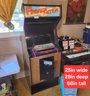 v202- Pinball Action Arcade Game. Powers on. Blank Screen
