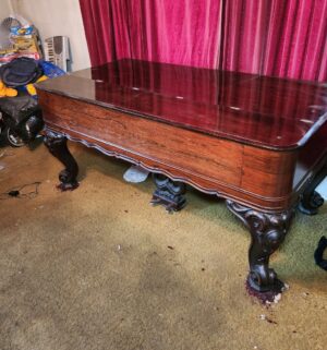 v229- Stunning Steinway & Sons Victorian Square Grand Piano. Original 1870s. Brazilian Rosewood - Image 8