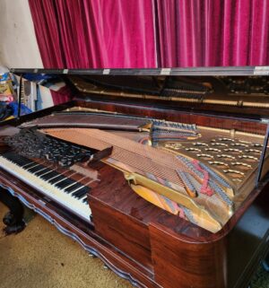 v229- Stunning Steinway & Sons Victorian Square Grand Piano. Original 1870s. Brazilian Rosewood - Image 12