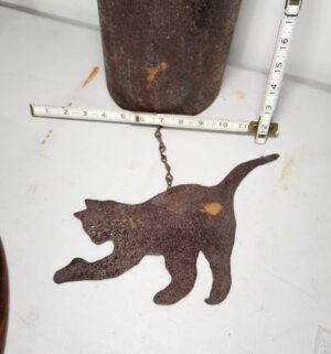 d3- Vintage Iron Cat Bell - Image 3