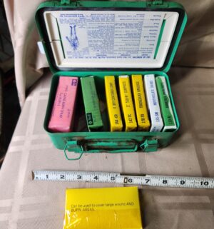 d14- Antique Los Angeles First Aid Kit. Dept Water & Power - Image 3