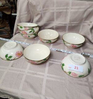 d21- Bowls. Franciscan Desert Rose
