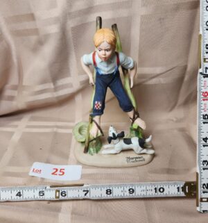 d25- Boy on Stilts. Norman Rockwell