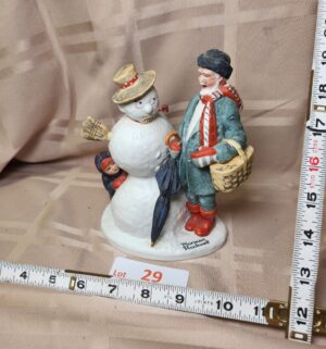 d29- Granpa Snowman Norman Rockwell