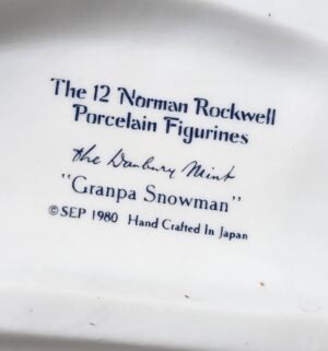 d29- Granpa Snowman Norman Rockwell - Image 3