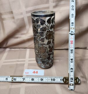 d44- Antique Sterling Silver Glass