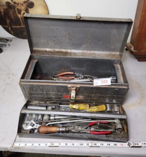 d102- Craftsman Tool Box w/ Tools