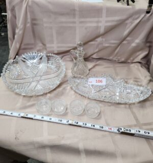 d106- Antique Cut Glass Dishes