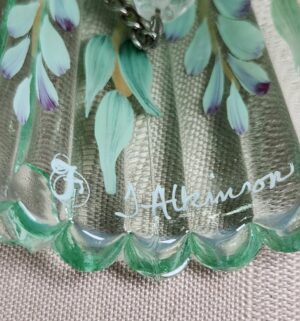 d181- Fenton Art Glass Iridizied Bell. Signed - Image 3