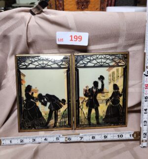 d199- Reverse Painted Silhouette