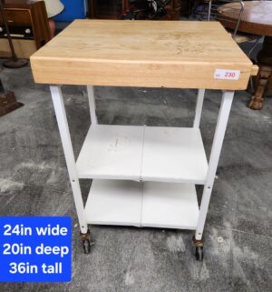 d230- Fold Up Rolling Kitchen Cart