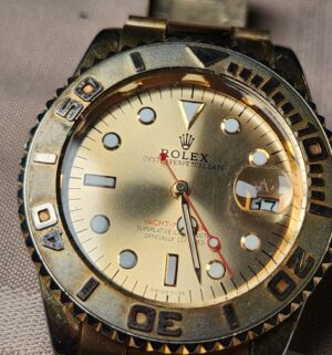 e8- REPLICA Rolex Oyster Perpetual Date Watch. Sold AS IS