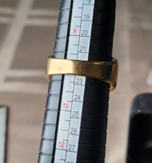 e10- Gold Plate Ring w/ CZ Stones - Image 5