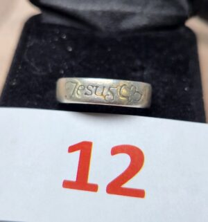 e12- Jesus Ring. Sterling Silver 925