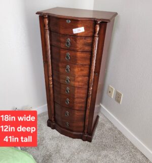 f26- Jewelry Cabinet. NO Jewelry