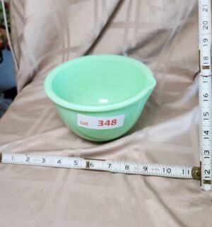 f348- McKee Jadeite mixing bowl,