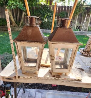 g35- Vintage yard lanterns