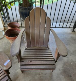 h14- Wooden Bench Set. Good Shape. Very Low Seating - Image 3