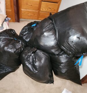 h35- Contents of the master closet all mens clothing, plus several bags - Image 9