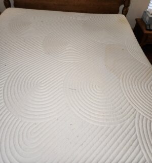 h39- Tempur-Pedic Cal King Mattress w/ Box Springs. Very Faint Stains Seen - Image 3