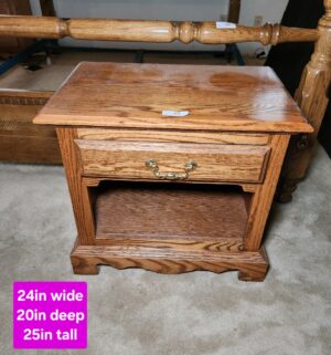 h43- Oak Night Stand