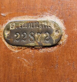 h64- Antique Gunn Bookcase. From the Board of Equalization Office - Image 3