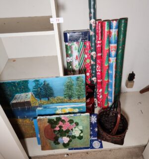 h72- wrapping paper, canvas art