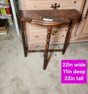 h74- Sm Antique Accent Table