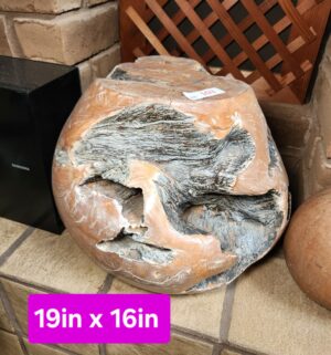 h103- Shaped Petrified Wood Table/Stand