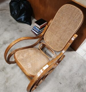 h118- Cane Seat Bentwood Rocker - Image 3