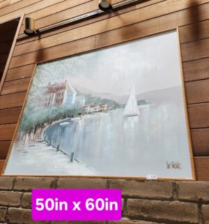 h119- Very Large Oil Painting. Signed