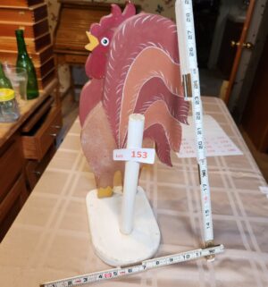 h153- Rooster Paper Towel Holder